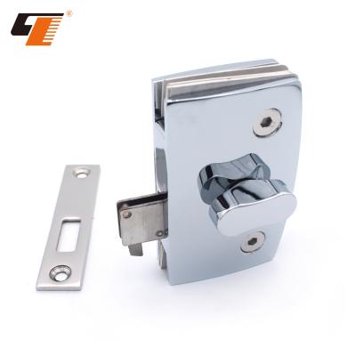 China Shower Room High Quality Hardware Zinc Alloy Shower Room Sliding Single Glass Door Lock for sale