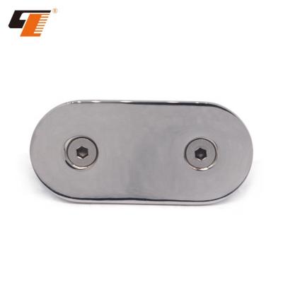 China High Quality 304 Bathroom Flange Shower Room Stainless Steel Shower Glass Door Hinges Wall Mount Glass Flange for sale