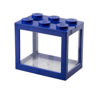 China Multi Color Building Block Viable Table Aquarium Acrylic Designer Aquariums Equipment for sale