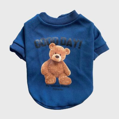 China Classic Berberis Sweater Bear Print Cotton Pet Clothes Viable For Dog And Cat for sale