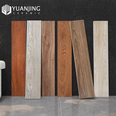 China Wholesale Chinese Style 150x800mm Non Slip Imitate Solid Wood Texture Tiles Bedroom Living Room Wood Imitation Tiles Porcelain Floor Tiles for sale