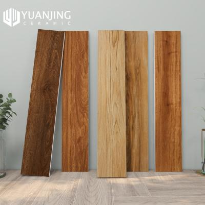 China Chinese Style 150x800mm Matte Imitation Solid Wooden Porcelain Ceramic Floor Tiles Wooden Look Bricks Tiles Supplier Non Slip Tiles For Flooring for sale