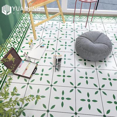 China Country Green Small Porcelain Tiles 300x300mm Floor Wall Bricks Kitchen Bathroom Shop Decoration Non Slip Wear Resistant Tiles for sale