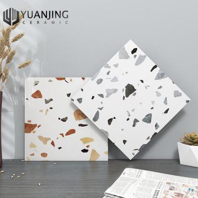 China Modern Large 300x300mm Particle Porcelain Ceramic Tiles Bathroom Kitchen Mosaic Floor Tiles Matte Glazed Colorful Terrazzo Cheap for sale