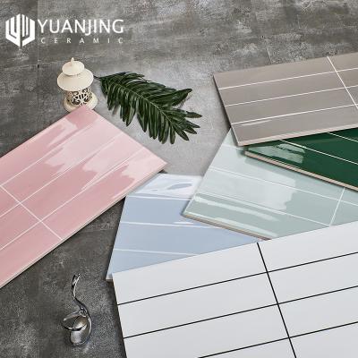 China Europe Premium Quality 8 Grids Pattern Glossy Glazed Wall Tiles 300x600mm for sale