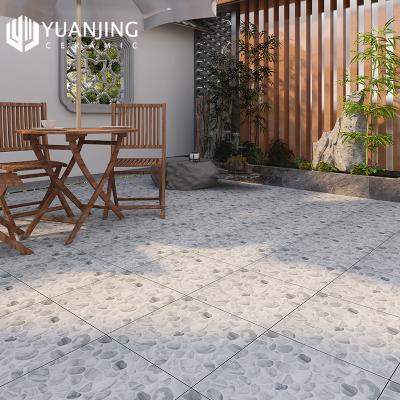 China Country 400x400mm High Quality Whole Body Courtyard Balcony Porcelain Floor Tiles With Fine-cut Glaze for sale