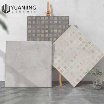 China Helsinki Gray Matt Porcelain Floor Tile Dirt-resistant All-Porcelain Wood Floor Tile For Living Room Bedroom Wholesale Price 600 x 600 mm for sale