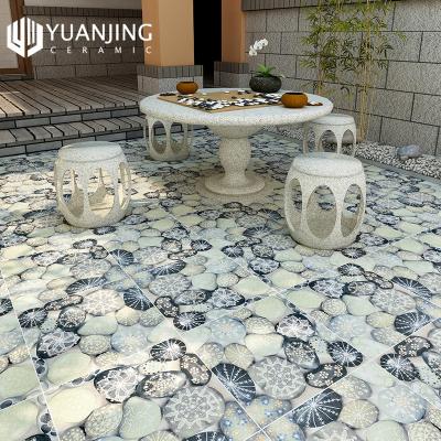 China Country Body Terrace Tiles 400x400mm Design Balcony Garden Porcelain Tiles Whole Outdoor Non-Slip Flooring Ceramic Bricks for sale