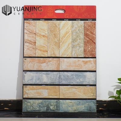 China CLASSIC 100x300mm Antique Ceramic Villa Bricks 3D Porcelain Supplier Home Decor Exterior Wall Concave Matte Glazed Chinese Bricks for sale