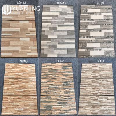 China CLASSIC Exterior Ceramic Wall 3D Bricks 200x400mm Matte Glazed 200x400mm Exterior Antique Decoration Hotel Villa Porcelain Wall Tiles for sale