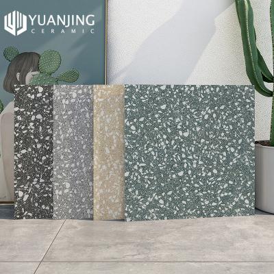 China Modern Full Body Grain Surface 600x600mm Matte Terrazzo Flooring Porcelain Tiles for sale