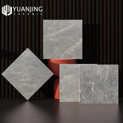 China 400x400mm Porcelain Stick Tile Marble Vinyl Tiles Gray And White Peel And For Flooring Waterproof Laminate For Bathroom for sale