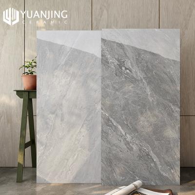 China Calacata Gray 600x1200mm Modern High Gloss Luxury Marble Look Porcelain Flooring Tiles for sale