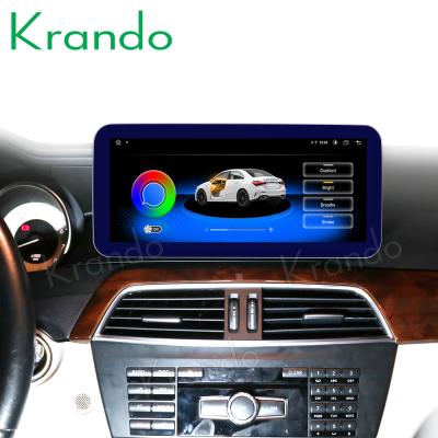 China GPS Krando Android 10.0 10.25' car radio dvd navigation for BENZ C CLA W204 2011-2014 multimedia player for sale