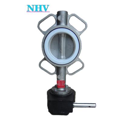 China 3 Inch Hand Lever Operated Stainless Steel Butterfly Valve Wafer Type Wafer Type 1-14 Inch for sale