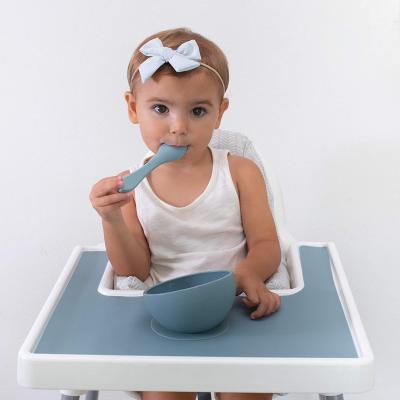 China Contemporary 2022 BPA Free Silicone Place Mat Baby Led Feeding Foods Place Mat For Antilop Baby Umpire Chair for sale