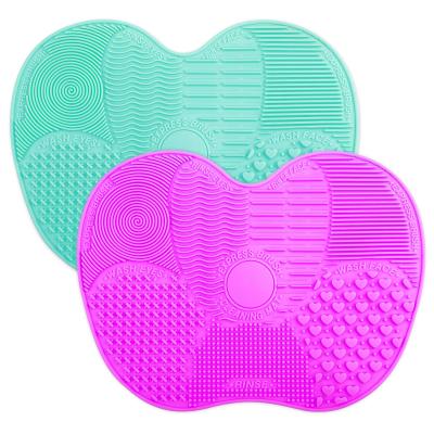 China 2020 Best Selling Cleaning Brush Silicone Make Up Brush Cleaner Mat / Cleaning Pad With Suction Cup for sale