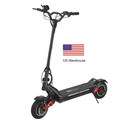 China Unisex 10inch 1200w LCD Display Screen Dual Motors *2 US Warehouse Folding Electric Scooter for sale