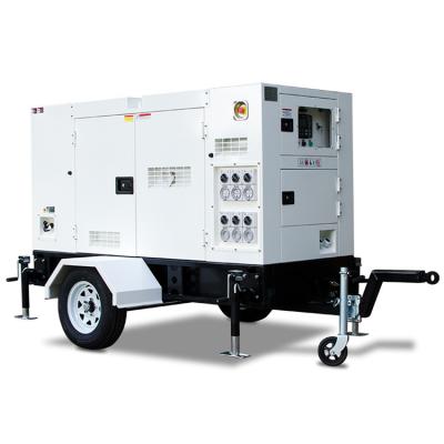 China Portable Trailer Type Powered By Cummins 4BTA3.9-G2 Super Silent 50Kva Diesel Generator 40Kw for sale