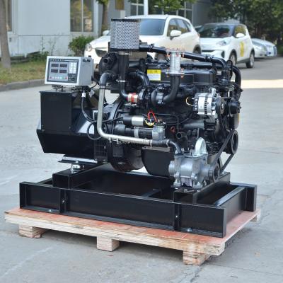 Китай Sea water cooled 20kw 25kw 30kw 50kw single phase Weichai marine diesel generator set open/silent type продается