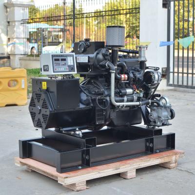 China 10kw 12kw 15kw 16kw 20kw sea water cooled gen sets with Perkins China weichai marine diesel engine generator set Te koop