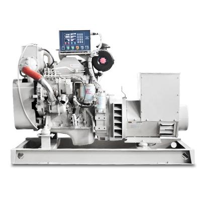 Cina Stamford alternator 6BTA5.9-GM100 Cummins marine generator 80kw in vendita