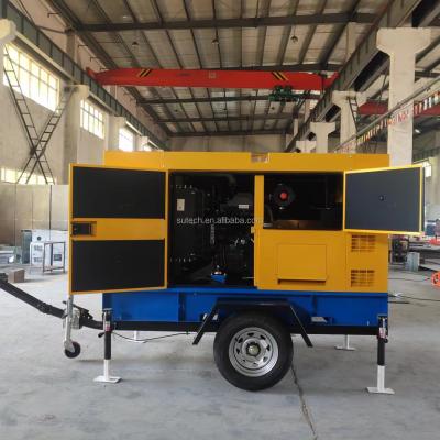 中国 super silent electric generator 25kva denyo Japanese ISUZU diesel generators set 20kw with mobile trailer 販売のため