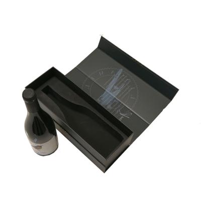 China Recycled Materials Fashion Luxury Gift Box Custom Folding Cardboard Wine Box Package For Private Logo for sale