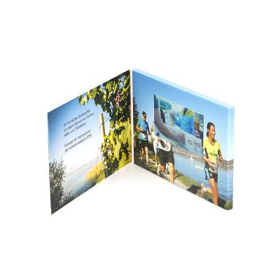 China Low MOQ manual china brochure paper cardboard lcd screen video packing in china for sale