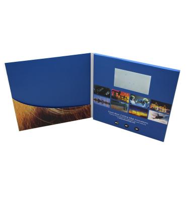 China Europe lcd screen digital visual greeting card, 4.3 inch lcd screen display brochure for sale