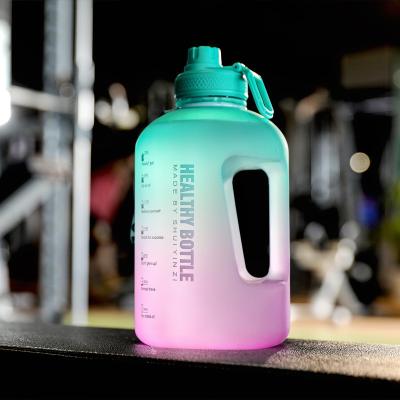 China Large Capacity 2.2L Capacity Outdoor Water Jug Water Jug Handle Gym Water Bottle Viable Fitness Sports Water Bottle With Lid for sale