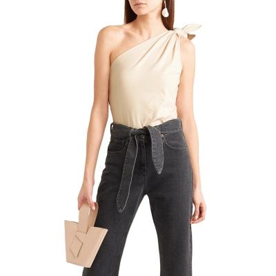 China OEM Service Fashion Women One-Shoulder Breathable Cotton-Blend Tank Top Jumpsuit for sale