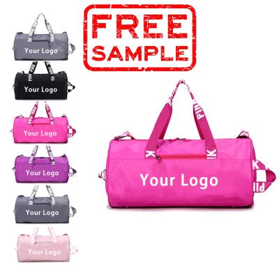 China LOGO Pink Bag Luggage Travel custom made durable bags pink duffel bag for sale