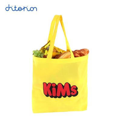 China Custom Printing Chiterion 300D LOGO Handled Polyester Tote Shopping Bags With Logo for sale