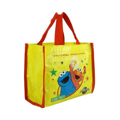 China Double Handles Recyclable Reusable Chiterion pp PE Woven Gloss Lamination Supermarket Grocery Fruit Durable Shopping Tote Storage Baged for sale