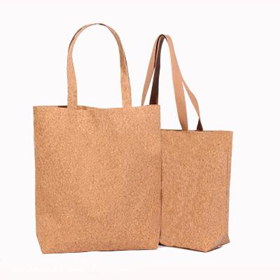 China Reinforced Tote Pockets Cotton Canvas Cork Durable Fashion Tote Fashion Chiterion Handle Handbag Eco-friendly Reinforced Waterproof Women Bag for sale