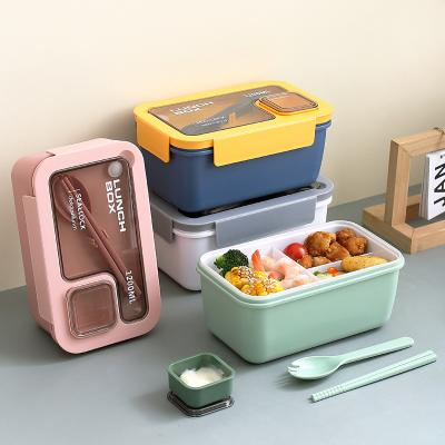 China Freshness Preservation Stainless Steel Bento Box Stackable Set Plastic Insulated Boxes Thermal Compartment Lunch Box for sale