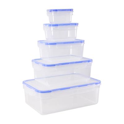 China Microwavable Plastic Food Storage Containers with Lids Airtight Bento Lunch Boxes for sale