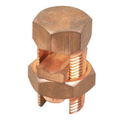 China Power Bolt Connector Brass Copper Clad Electrical Split Bolt Connectors for sale