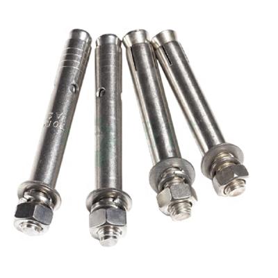 China Galvanized Stainless Steel SS304 /SS316 m8 m12 Stainless Steel Concrete Expansion Wedge Anchor Bolts for sale