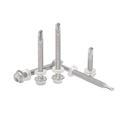 China General Industry 410 Stainless Hex Head M5.5 Self Drilling Screw for sale