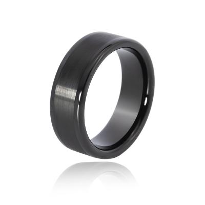 China Matte Beveled Polished Edge Rings assertive high end FASHIONABLE for wedding men for sale