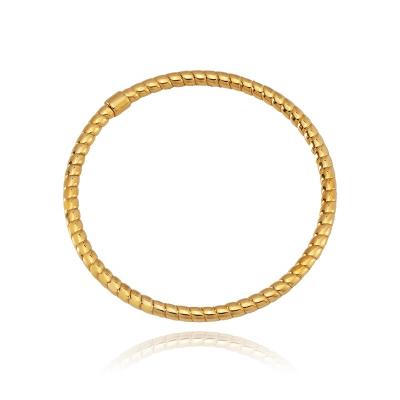 China Trendy cuff bracelet jewelry fashion gold color stainless steel geometric bracelets for women wholesale for sale