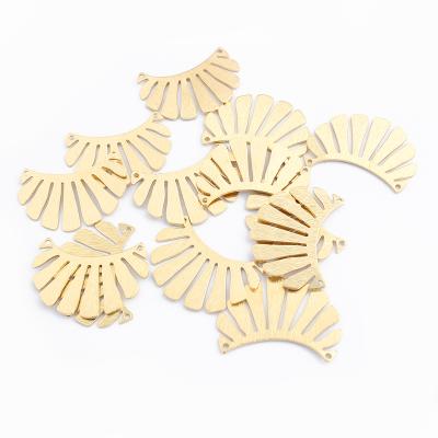 China New FASHIONABLE 10pcs Vintage Brass Charms Hollow Leaf Charms Pendant For DIY Earrings Jewelry Findings Supplies Making 30*21mm for sale