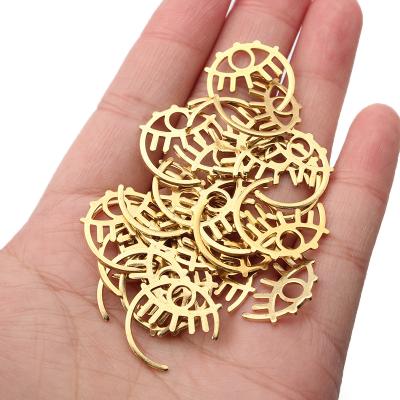 China 20pcs FASHIONABLE Vintage Brass Small Eye Charms Pendant For DIY Earrings Bracelet Fashion Jewelry Findings Making Crafts for sale