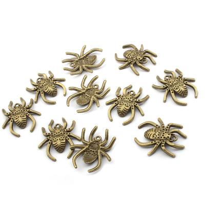 China 10pcs FASHIONABLE Tibetan Silver Bronze Spider Charms Pendant For Man Women DIY Necklace Jewelry Findings Making Gifts for sale