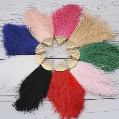 China Polyester Silk Tassel Fringe Craft DIY Brush Craft Tassel Fringe Trim Earrings Necklace Jewelry Findings Making For Women Gifts for sale