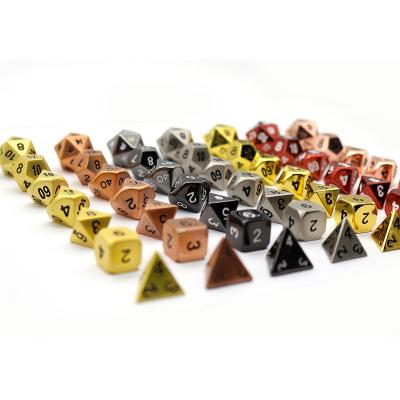 China DND Games Full Sets Table Polyhedral DND Game Dies Dies Different Colors DND Custom Metal Dies With Box for sale