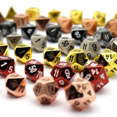 China High Quality Metal D20 RPG Dnd Dnd Games Polyhedral Board Game Custom Manufacturing Dies Of Design for sale