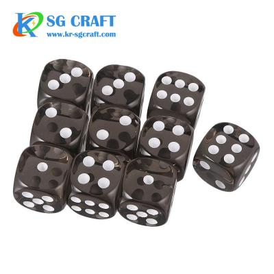 China DND Games Makers Bulk D6 Sided Die Cut Plastic Resin Engraved Polyhedral Black Custom DND Game Dies for sale